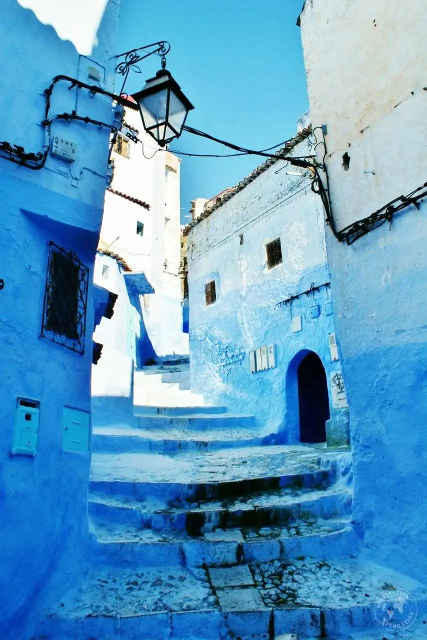From Tarifa, experience the vibrant blue city of Chefchaouen in Morocco.