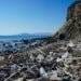 A polluted beach marred by trash, in need of the best water filtration for safe travel experiences.