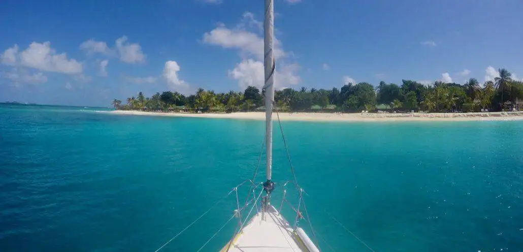 Sailboat on the Atlantic Ocean - compost toilet in use at sea