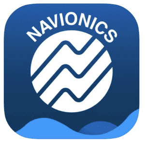 The Navionics app icon with a wave on it.