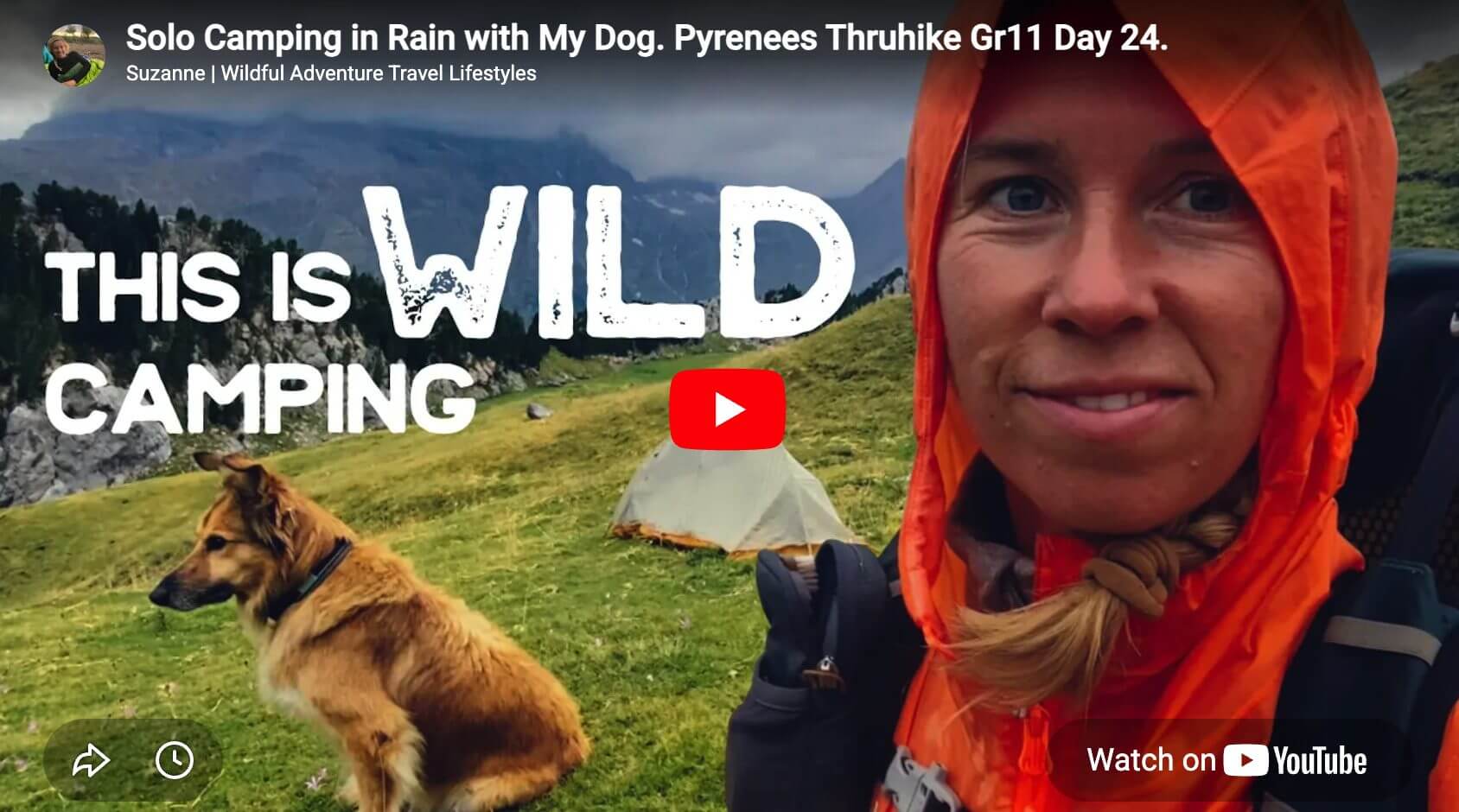 GR11 Stage 18 Trail Diary: Wildcamping in a Stormy Night and a Bear Sighting
