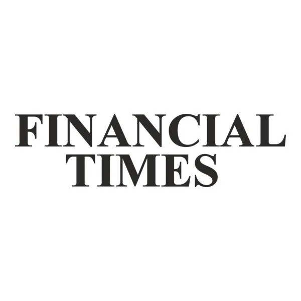 The Financial Times logo featuring the publication's name in bold, uppercase serif letters on a white background.